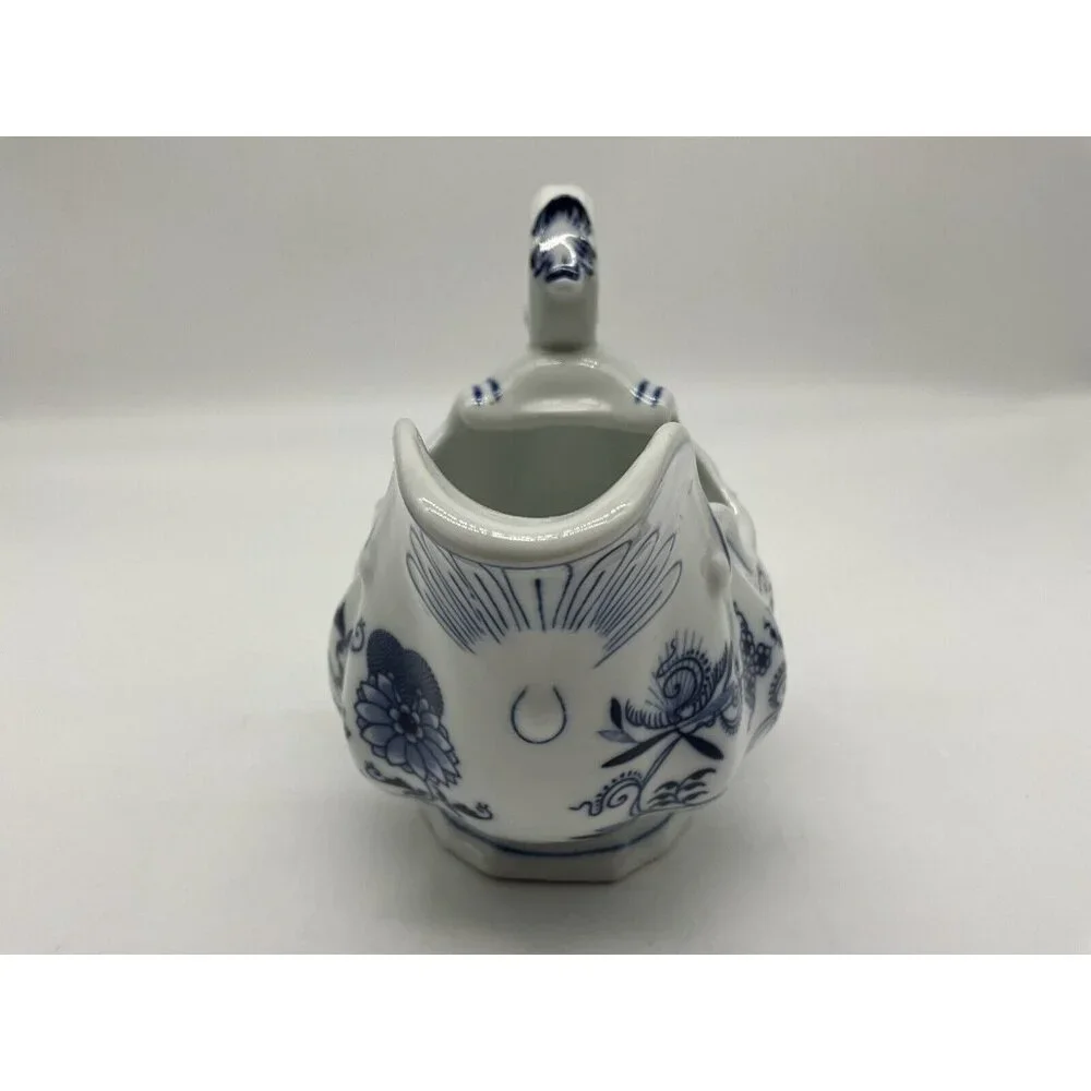 Blue Danube Large Blue & White Gravy Boat Blue Onion Retired Pattern Vintage